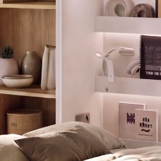 Sienas gulta 140 BED CONCEPT BC-04, balts